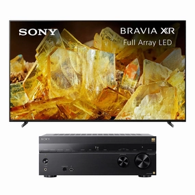 Sony XR85X90L 85" BRAVIA 4K HDR Full Array LED Smart TV with Google TV (2023) with STR-AZ1000ES 7.2 Channel 8K Home Theater AV Receiver hi-fi volume knob,hi-fi remote control system,hi-fi smart amplifier