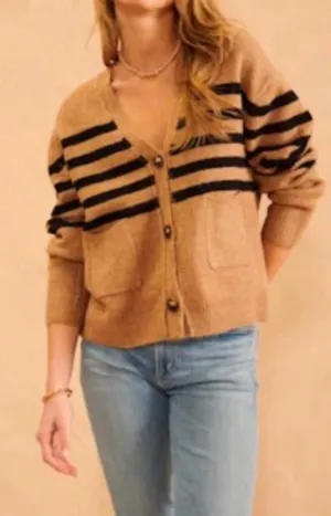 Stanley Cardigan In Scorn Stripe