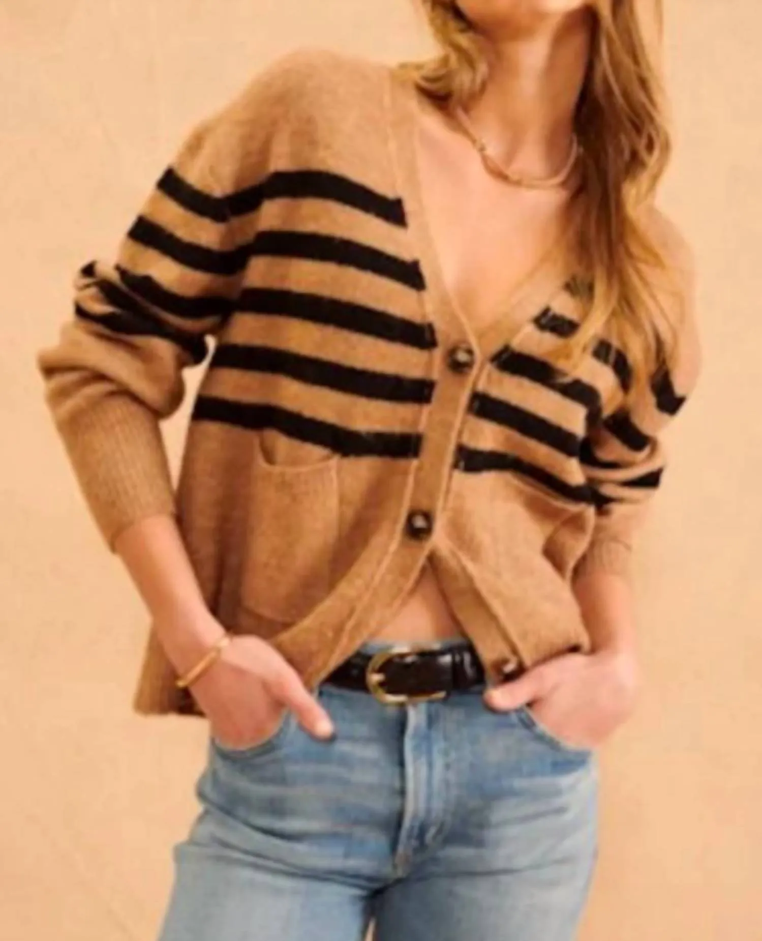 Stanley Cardigan In Scorn Stripe