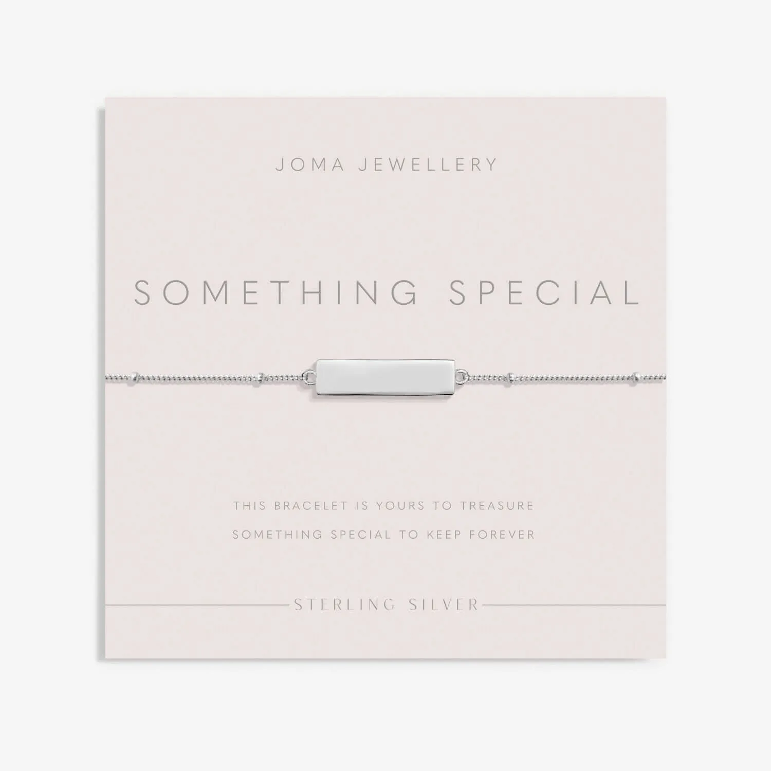 Sterling Silver Something Special Bar Bracelet JJS0055 Joma Jewellery