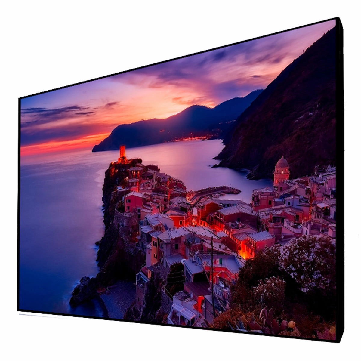 Stewart Baln Edge Fixed Frame 120&rdquo; Ultra Short Throw Projector Screen with Ambient Light Rejection (BlackHawk UST)