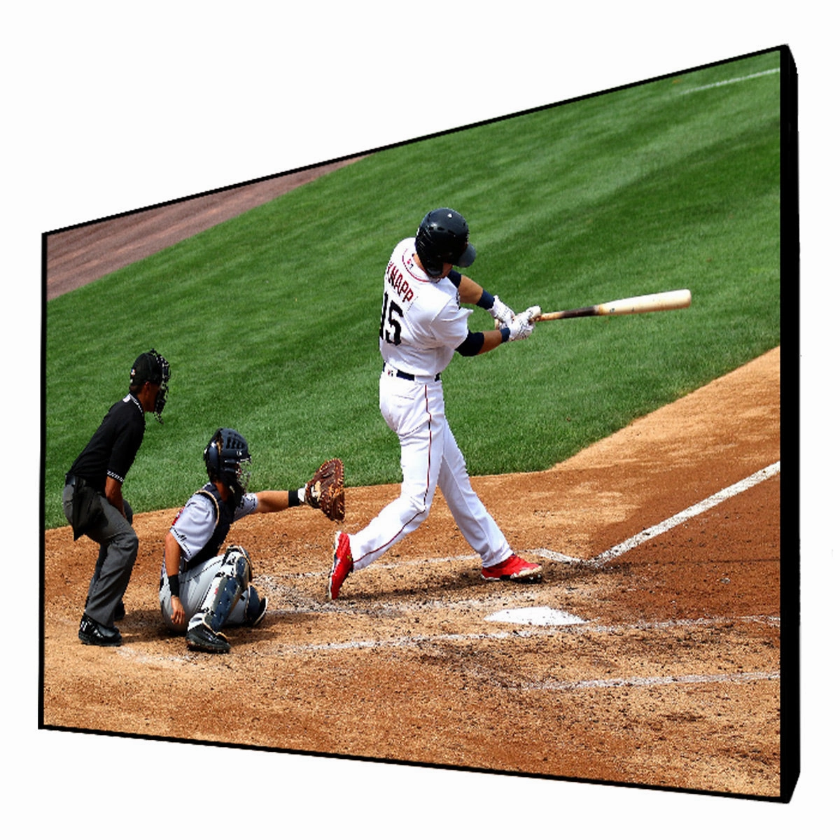 Stewart Baln Edge Fixed Frame 120&rdquo; Ultra Short Throw Projector Screen with Ambient Light Rejection (BlackHawk UST)