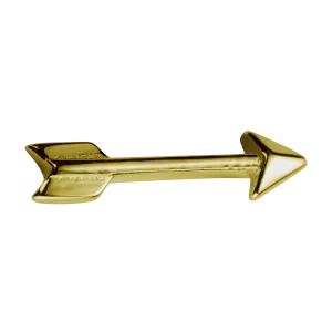 Stow Lockets Jewellery STOW Arrow (Bravery) Charm - 9ct Yellow Gold
