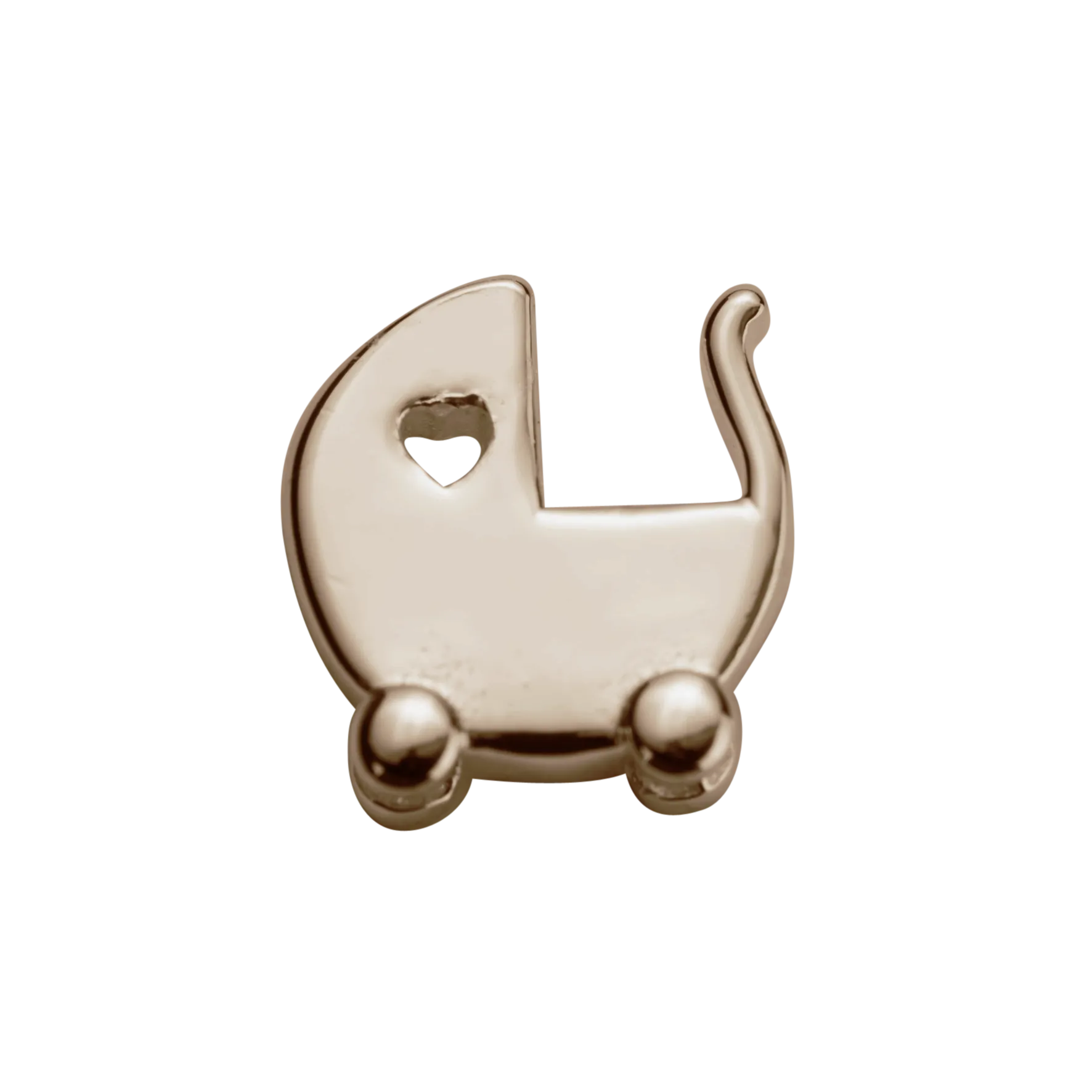 Stow Lockets Jewellery STOW Baby Pram (Blessed) Charm - 9ct Rose Gold