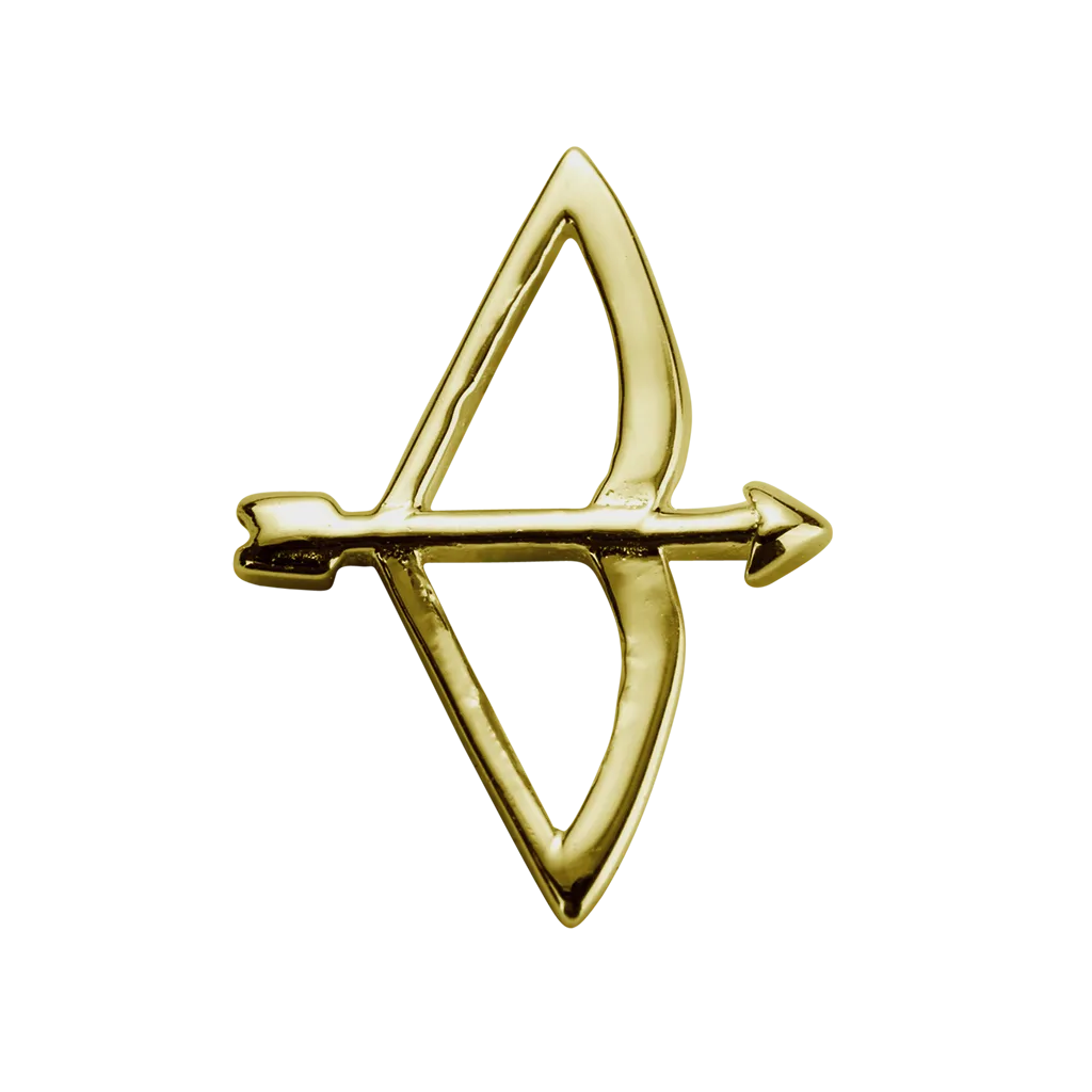 Stow Lockets Jewellery STOW Bow & Arrow (Beloved) Charm - 9ct Yellow Gold