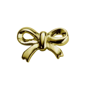Stow Lockets Jewellery STOW Bow (Gifted) Charm - 9ct Yellow Gold