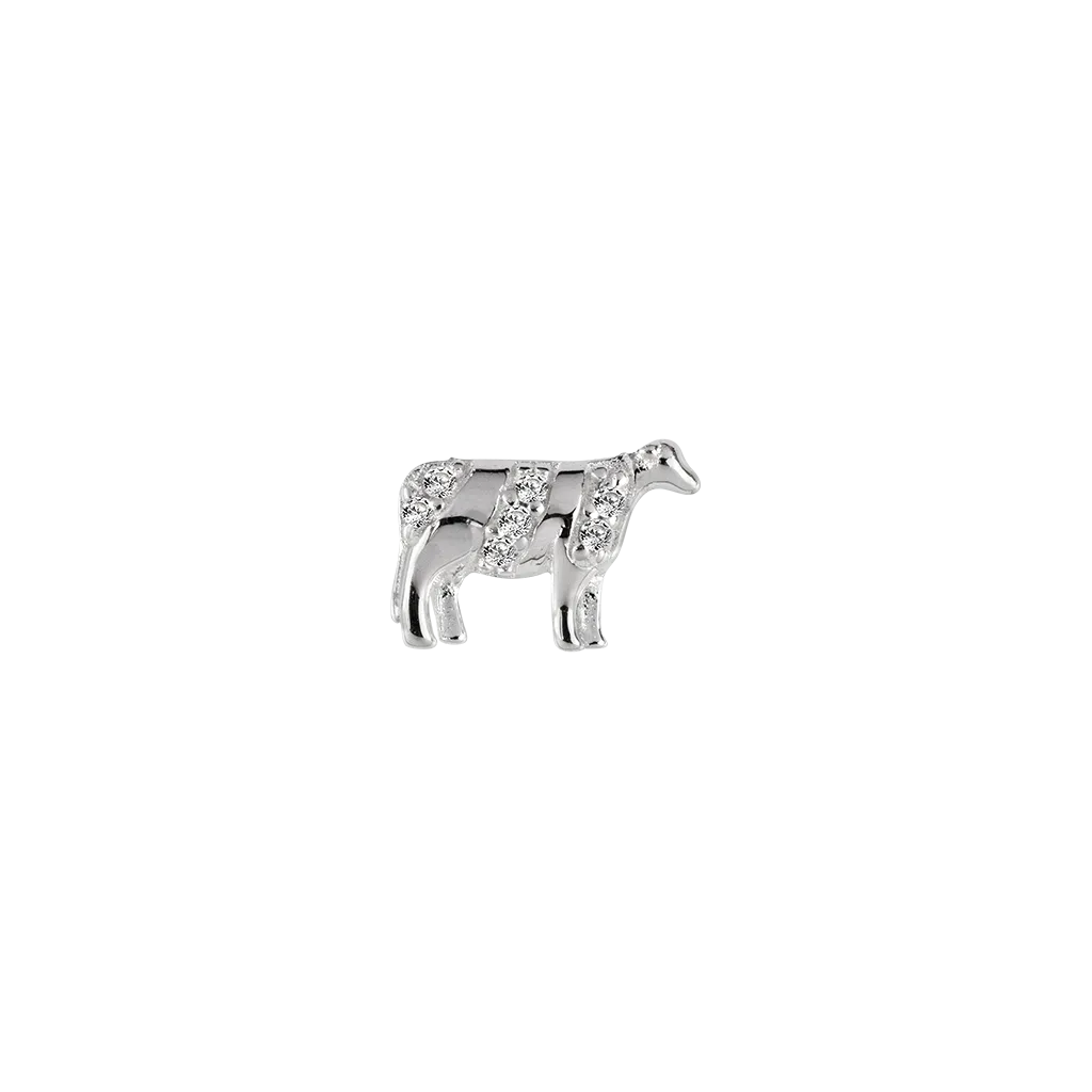 Stow Lockets Jewellery STOW Cow (Kind) Charm - Sterling Silver