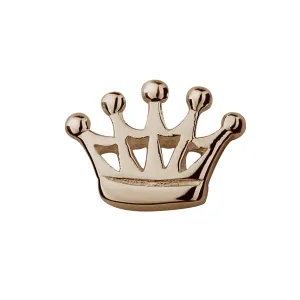 Stow Lockets Jewellery STOW Crown (Queen) Charm - 9ct Rose Gold