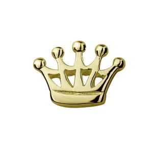 Stow Lockets Jewellery STOW Crown (Queen) Charm - 9ct Yellow Gold