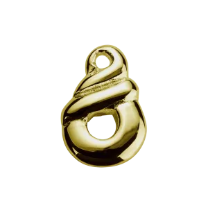 Stow Lockets Jewellery STOW Eternity Twist (Together Forever) Charm - 9ct Yellow Gold