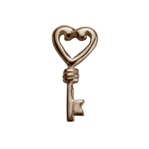 Stow Lockets Jewellery STOW Key (Treasured) Charm - 9ct Rose Gold