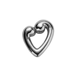 Stow Lockets Jewellery STOW Koru Heart (Compassion & Love) Charm - Sterling Silver