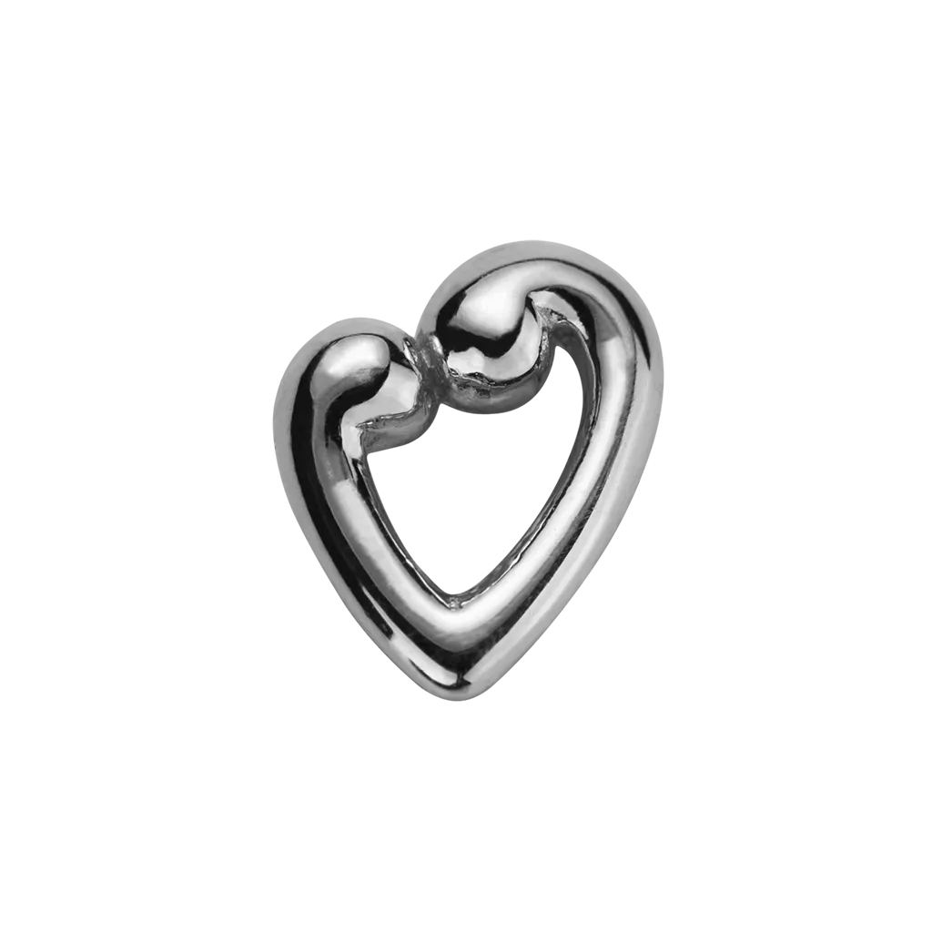 Stow Lockets Jewellery STOW Koru Heart (Compassion & Love) Charm - Sterling Silver