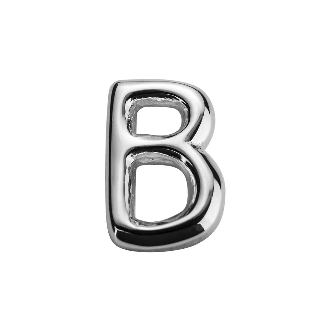 Stow Lockets Jewellery STOW Letter B Charm - Sterling Silver