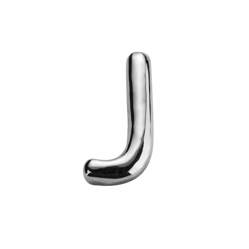 Stow Lockets Jewellery STOW Letter J Charm - Sterling Silver