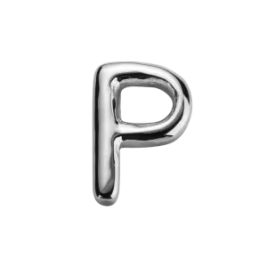 Stow Lockets Jewellery STOW Letter P Charm - Sterling Silver