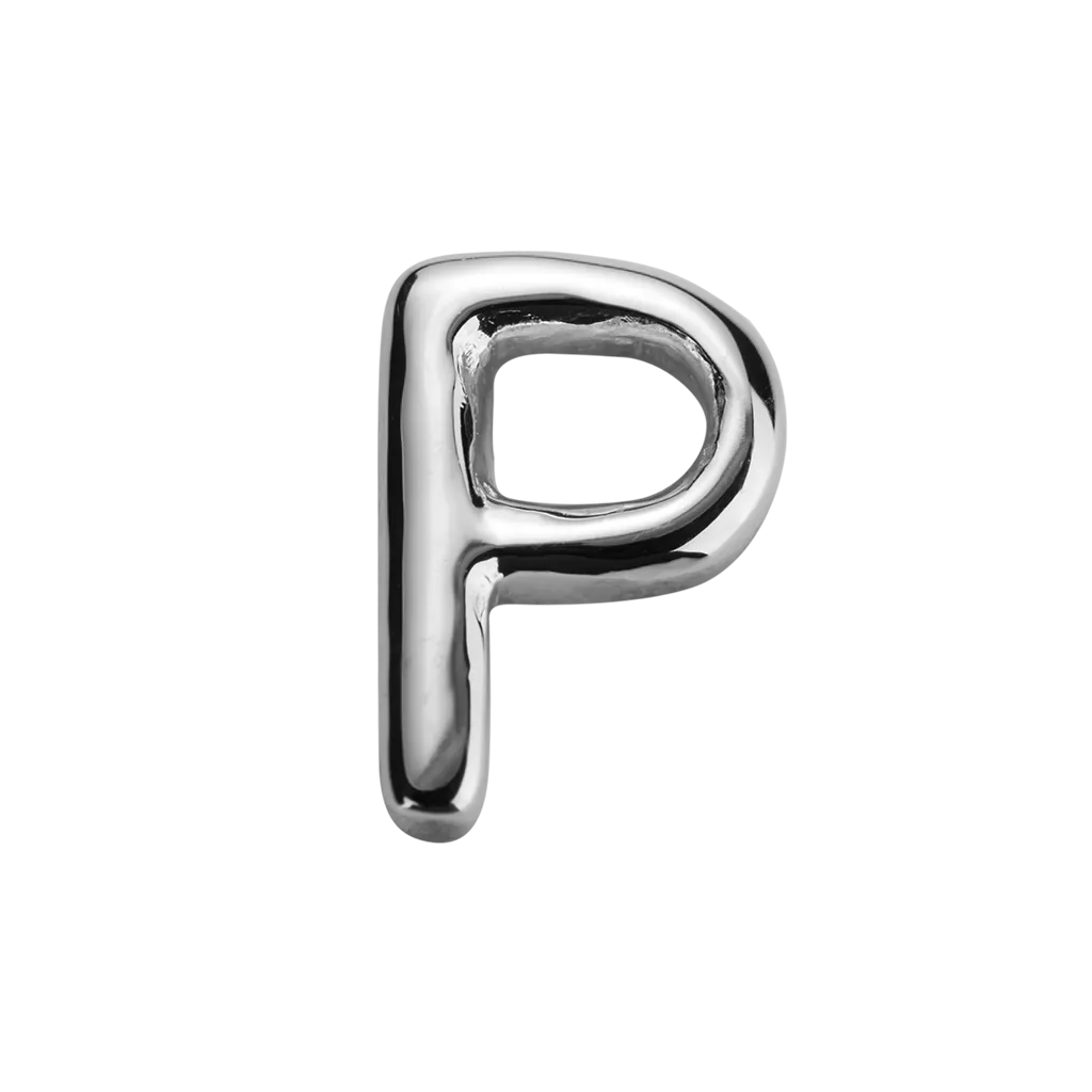 Stow Lockets Jewellery STOW Letter P Charm - Sterling Silver