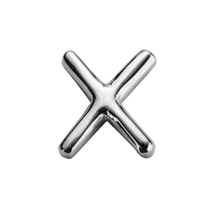 Stow Lockets Jewellery STOW Letter X Charm - Sterling Silver
