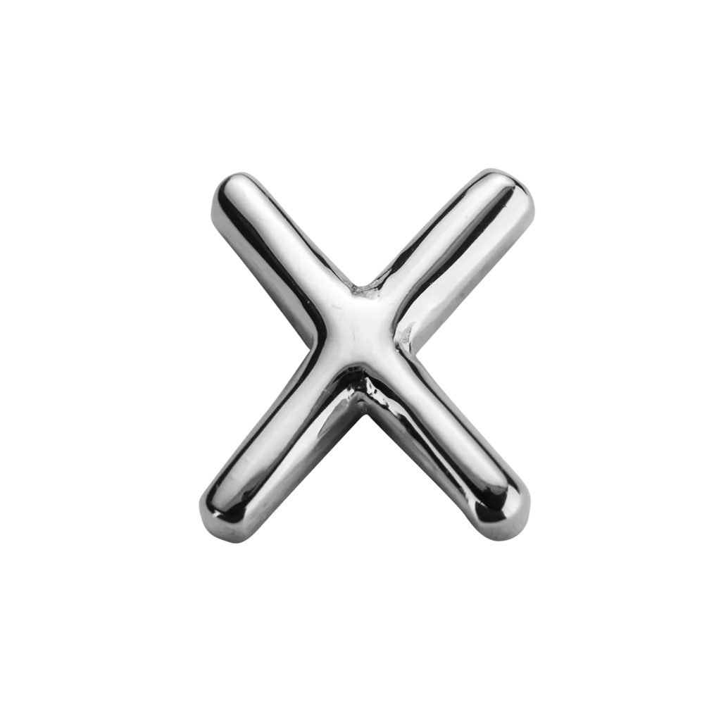 Stow Lockets Jewellery STOW Letter X Charm - Sterling Silver