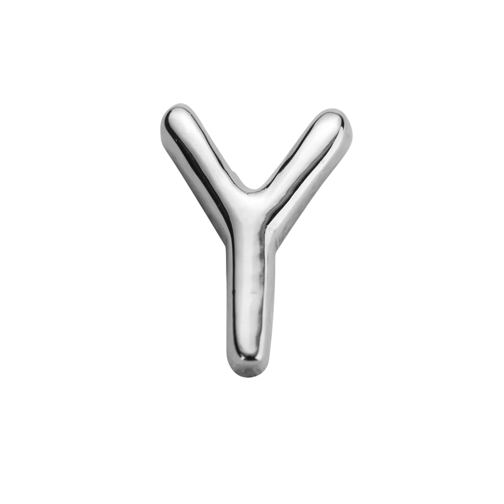 Stow Lockets Jewellery STOW Letter Y Charm - Sterling Silver