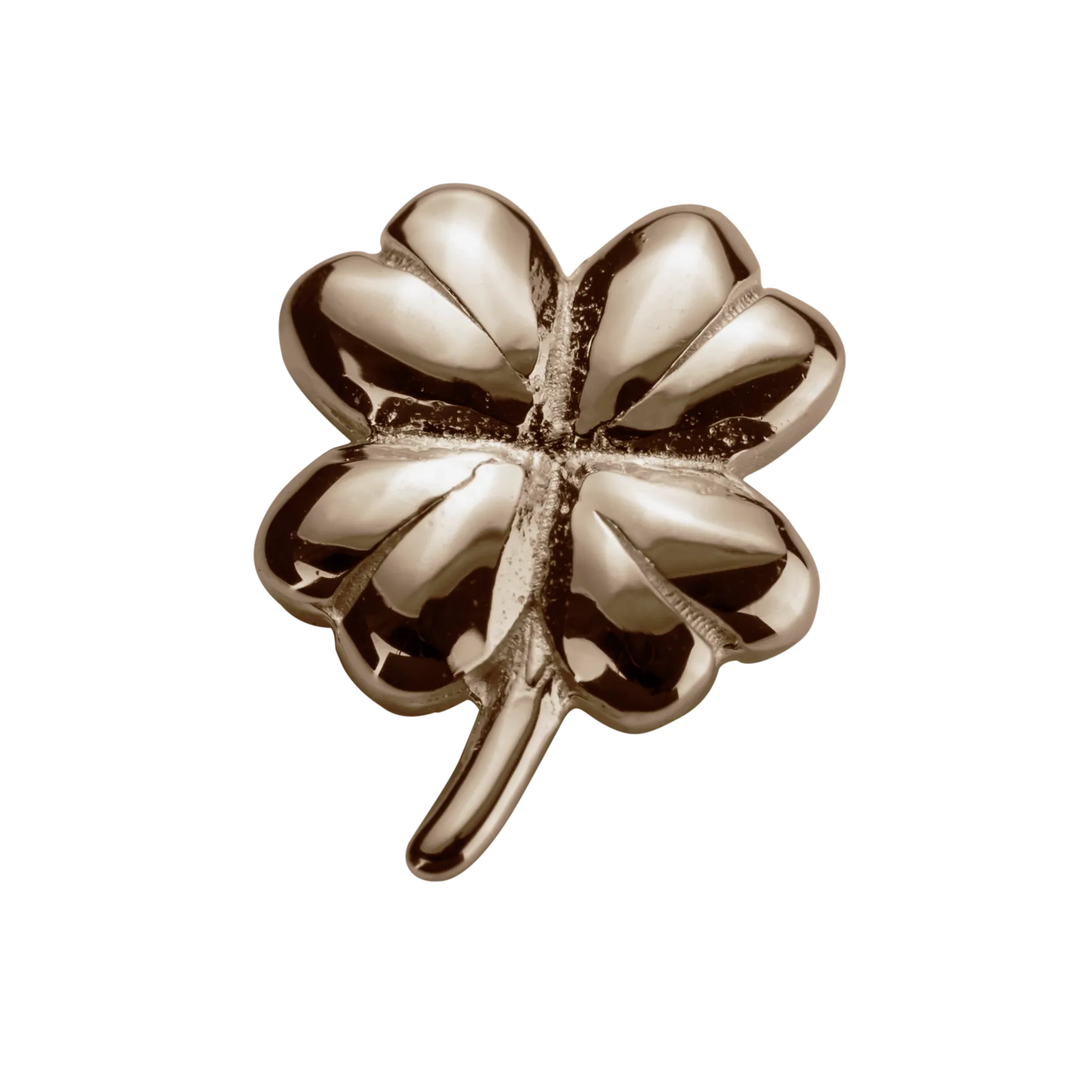 Stow Lockets Jewellery STOW Lucky Clover (Good Fortune) Charm - 9ct Rose Gold
