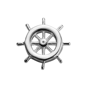 Stow Lockets Jewellery STOW Navigation Wheel (My Voyage) Charm - Sterling Silver