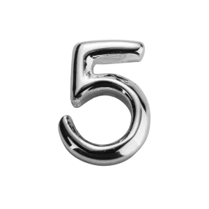 Stow Lockets Jewellery STOW Number 5 Charm - Sterling Silver