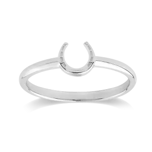 Stow Lockets Jewellery STOW Ring - Lucky Horseshoe (Good Luck) Size N