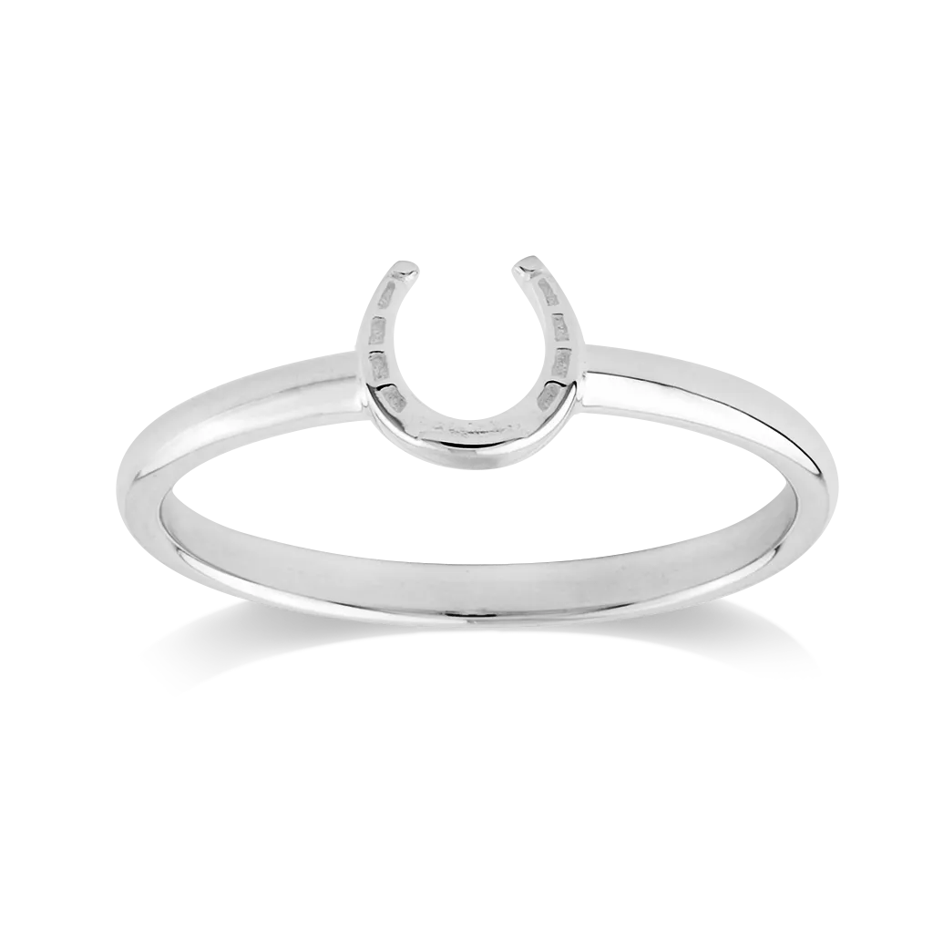 Stow Lockets Jewellery STOW Ring - Lucky Horseshoe (Good Luck) Size N