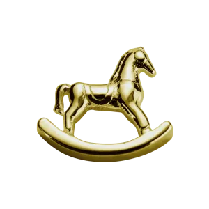 Stow Lockets Jewellery STOW Rocking Horse (Adored) Charm - 9ct Yellow Gold