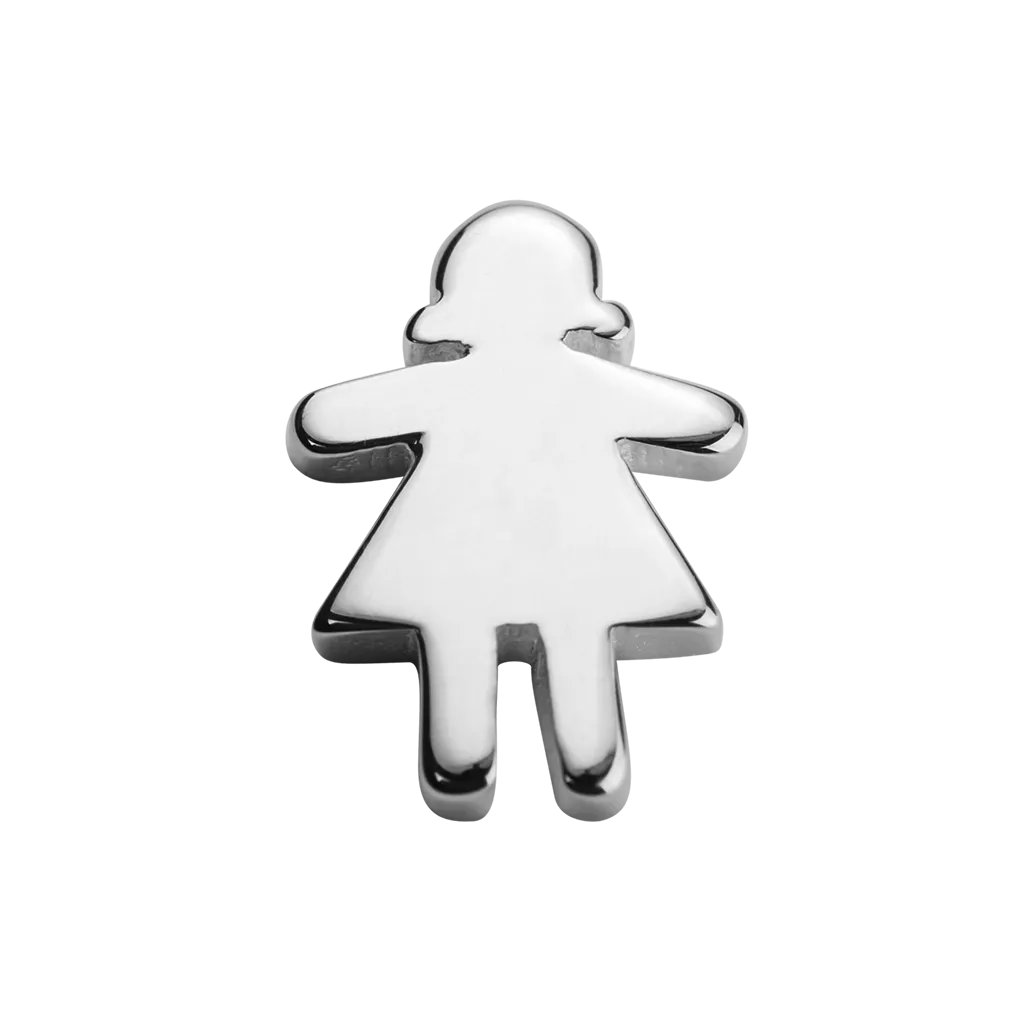 Stow Lockets Jewellery STOW Stowaway Girl (Daring) Charm - Sterling Silver