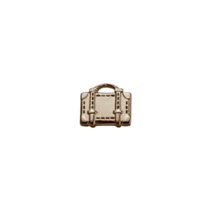 Stow Lockets Jewellery STOW Suitcase (Safe Travels) Charm - 9ct Rose Gold
