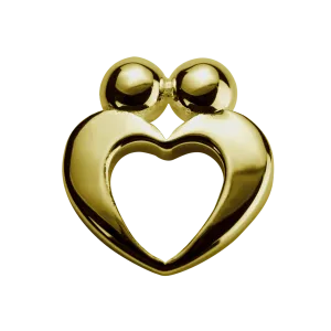 Stow Lockets Jewellery STOW True Love (Yours Always) Charm - 9ct Yellow Gold