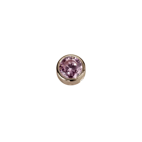Stow Lockets Jewellery STOW Virtue Charm - Compassion - Pink Tourmaline & 9ct Rose Gold