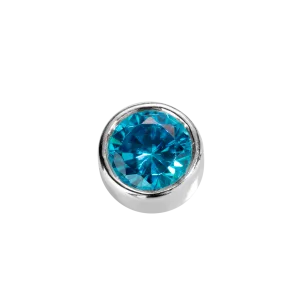Stow Lockets Jewellery STOW Virtue Charm - Friendship - Blue Topaz & Sterling Silver