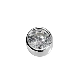 Stow Lockets Jewellery STOW Virtue Charm - Love - White Diamond CZ & Sterling Silver