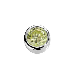 Stow Lockets Jewellery STOW Virtue Charm - Prosperity - Peridot CZ & Sterling Silver