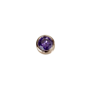 Stow Lockets Jewellery STOW Virtue Charm - Tranquility - Amethyst CZ & 9ct Rose Gold