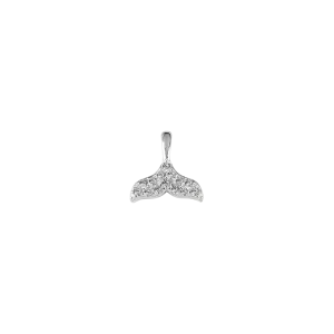 Stow Lockets Jewellery STOW Whale Tail (Protection) Charm - Sterling Silver