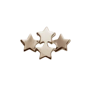 Stow Lockets Jewellery STOW Wishing Stars (My Dreams) Charm - 9ct Rose Gold