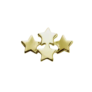 Stow Lockets Jewellery STOW Wishing Stars (My Dreams) Charm - 9ct Yellow Gold