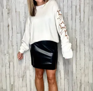 Super Star Sweater In White