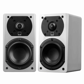 SVS Prime Satellite Speakers - Pair (Piano Gloss White) Surround Sound Speakers,Multichannel Audio,5.1 Systems