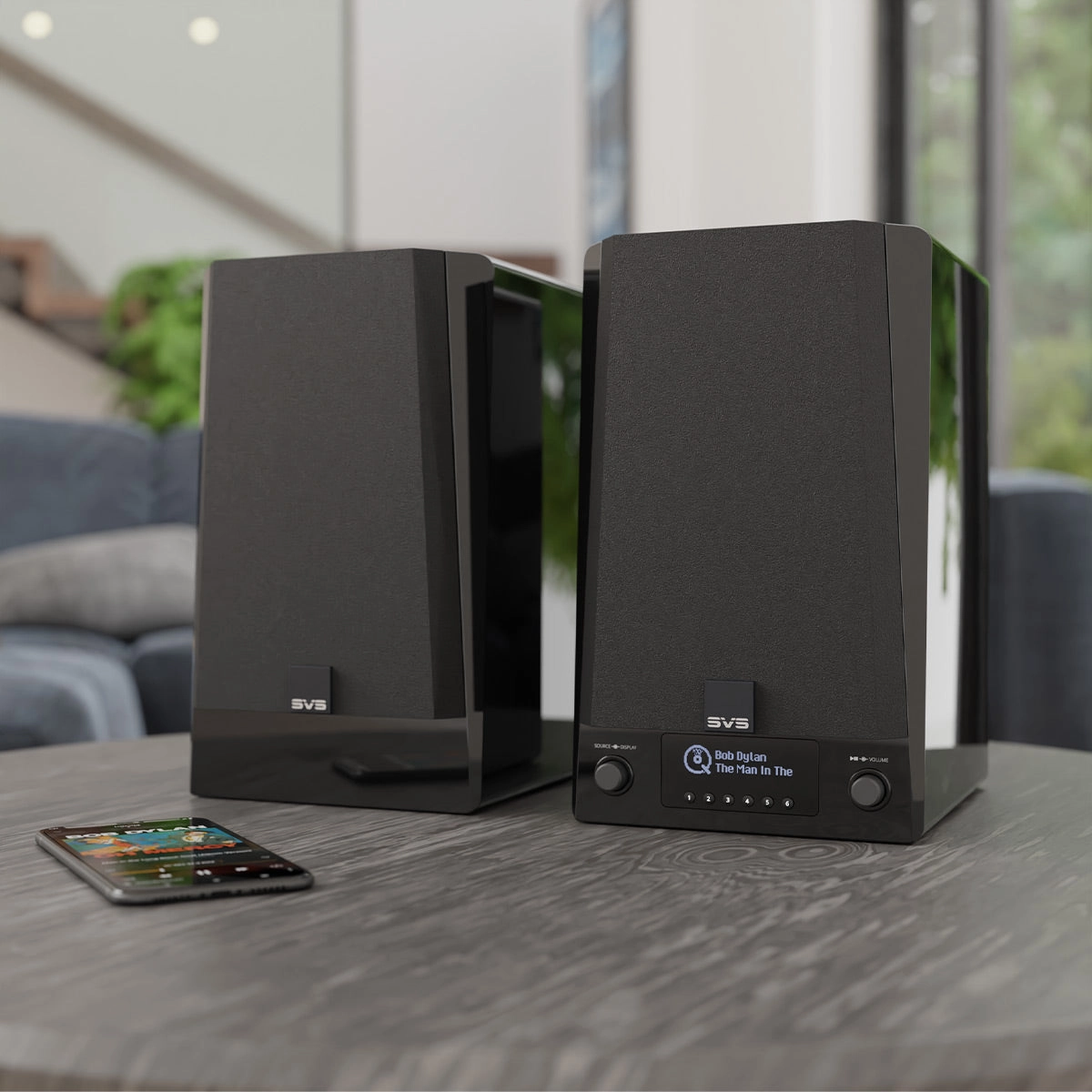 SVS Prime Wireless Pro Powered Speaker System with Chromecast and Airplay 2 - Pair (Piano Gloss Black)