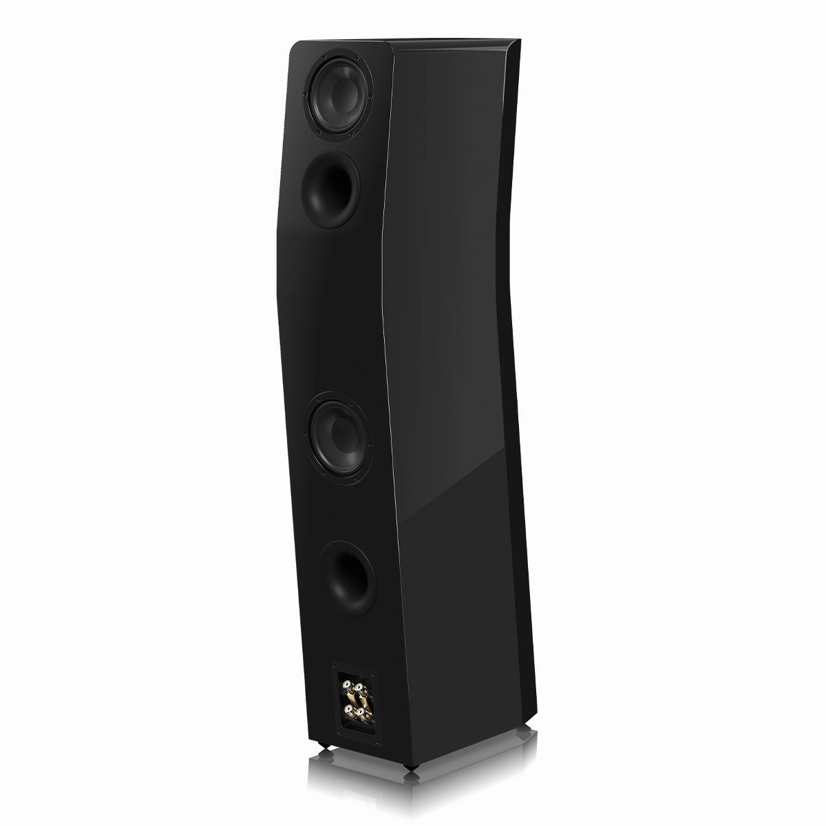 SVS Ultra Evolution 3 Way Tower Speakers with Quad 5.5 Inch Woofers - Pair (Piano Gloss Black)
