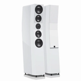 SVS Ultra Evolution 3 Way Tower Speakers with Quad 5.5 Inch Woofers - Pair (Piano Gloss White)