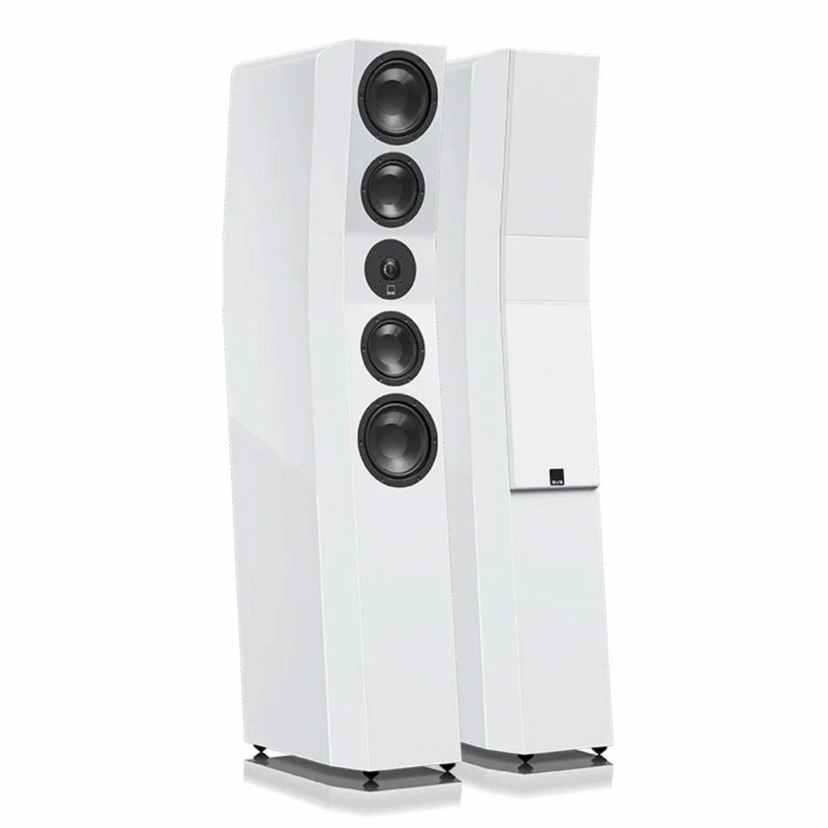SVS Ultra Evolution 3 Way Tower Speakers with Quad 5.5 Inch Woofers - Pair (Piano Gloss White)