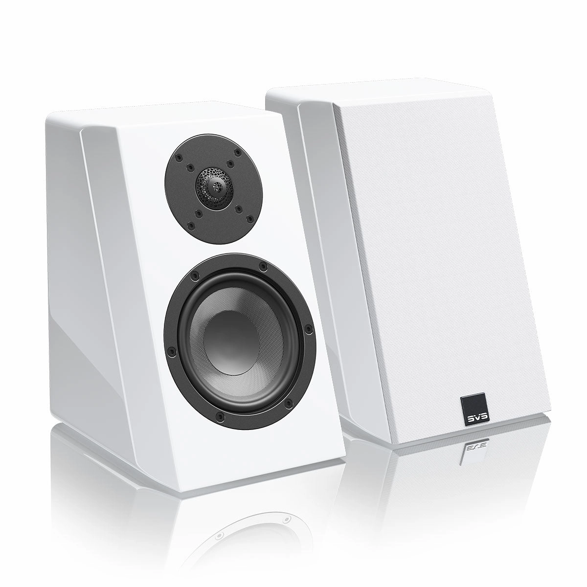 SVS Ultra Evolution Elevation Surround Speakers - Pair (Piano Gloss White) Surround Sound Speakers,Multichannel Audio,5.1 Systems