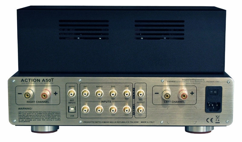 Synthesis Action A50Taurus Integrated Stereo Tube Amplifier 50w/ch (Each)