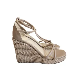 Tan Sandals Heels Wedge By Marc Fisher, Size: 7.5 marc-fisher